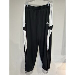 Vintage Men's Adidas‎ Track Pant Size 2XT Black White Red